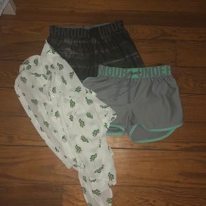 cactus shirt 2 under armour shorts